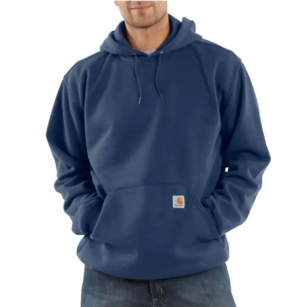 Carhartt Mens K121 Loose Fit Midweight Hooded Sweatshirt Blue 2XL TS0121-M